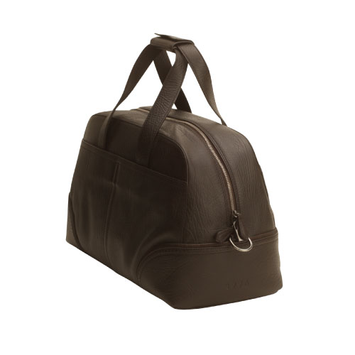 【アウトレット品】【Pineider】ピネイダー・1774コレクション-トラベルバッグブラック黒檀RUGATOCALFSKIN旅行カバン送料無料