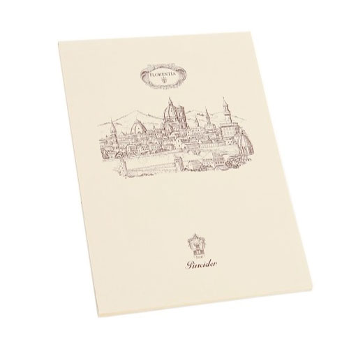 【Pineider】ピネイダー　FLORENTIA ノートパッド　５０シート　 送料無料　ラッピング無料 Note pad 50 sheets A4 21×30