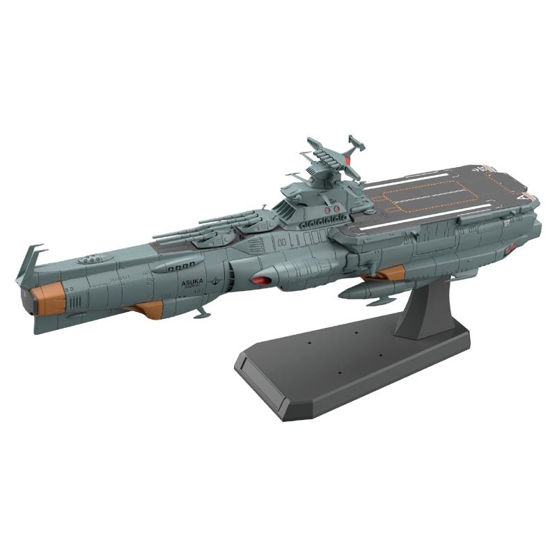 宇宙戦艦ヤマト2205 新たなる旅立ち 地球防衛軍 ドレッドノート改級補給母艦アスカ 1/1000スケール 色分け済みプラモデル画像