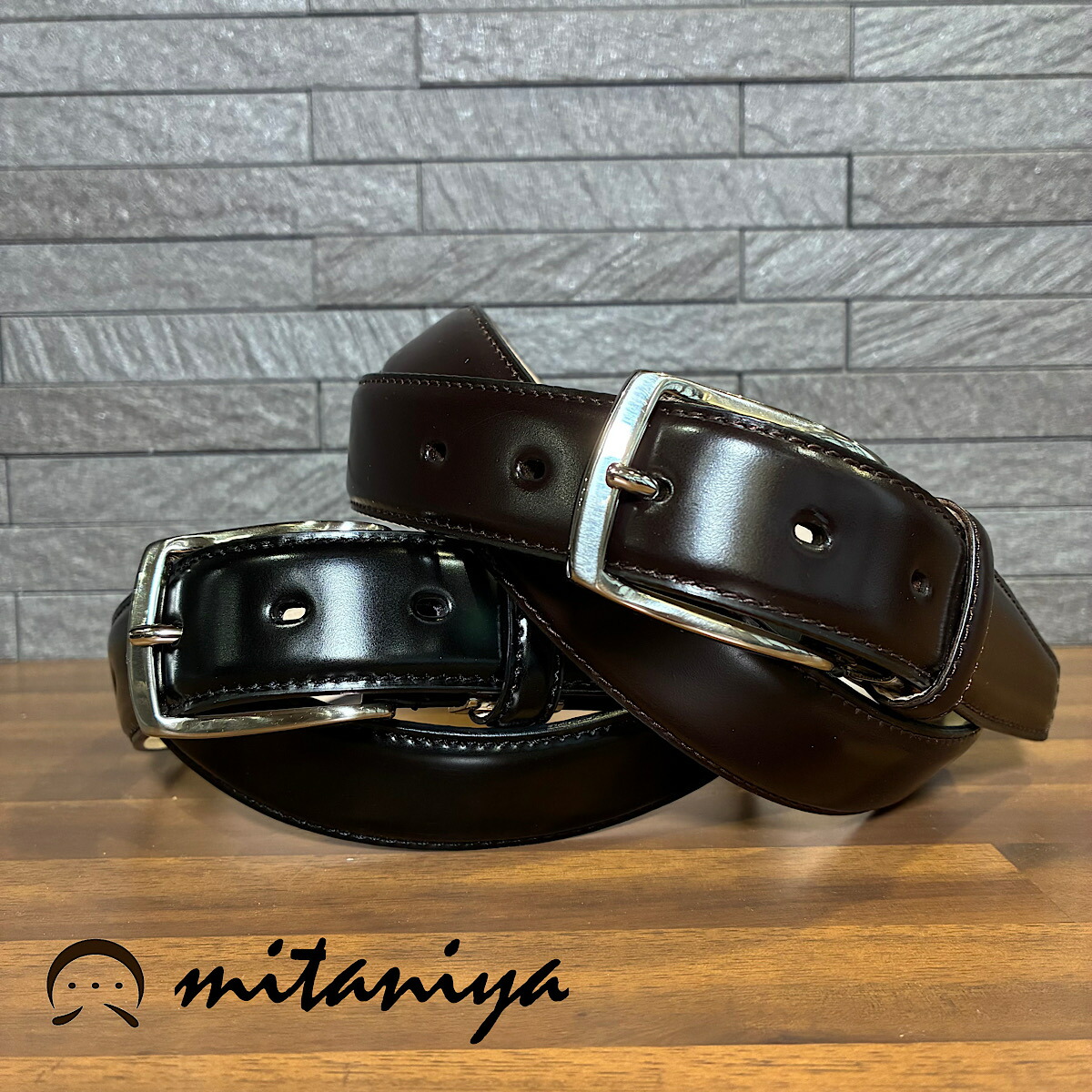 コードバンベルト　3.5cm黒色 楽天市場】【コードバンレイヤードベルト】ベルト メンズ 日本製 国産