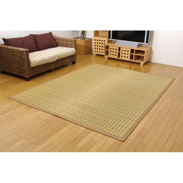 日本製 い草 引っ敷き/引っ敷き 掛川織 日本の首都間6畳 約261×352糎 抗菌 防臭 調湿成り行き付き添い人 消臭 座布団性 〔リビング〕代引NG