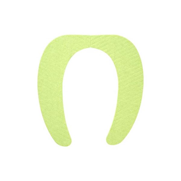 (まとめ) 便座シート/吸着べんざシート グリーン 洗える トイレ用品 『レック ぴたQ』 72個セット