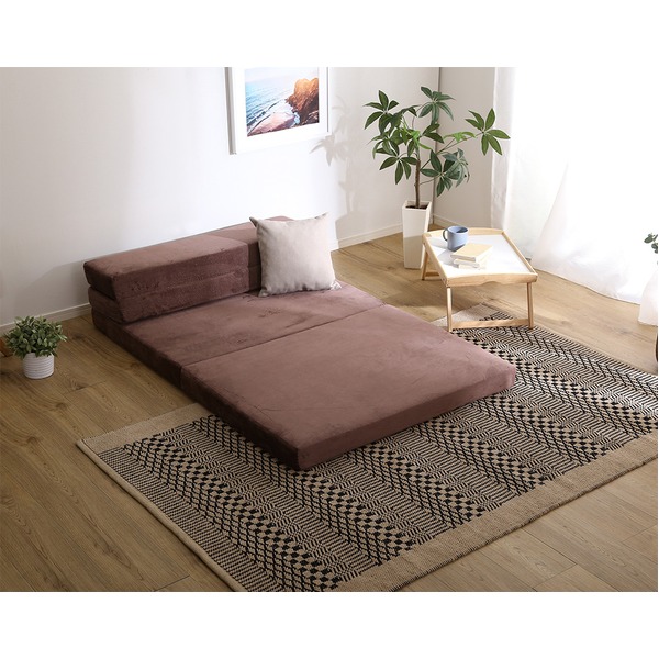 百貨店SALE10倍＆挙げ句の果て7%OFF折りたたみ 長椅子 マットレス シングル 赤銅色 4Way 高手向かい 置き目長椅子 立ち会い場長椅子 長椅子マットレス 日本製 国産 御客さん用 リビング 臥し所代引NG