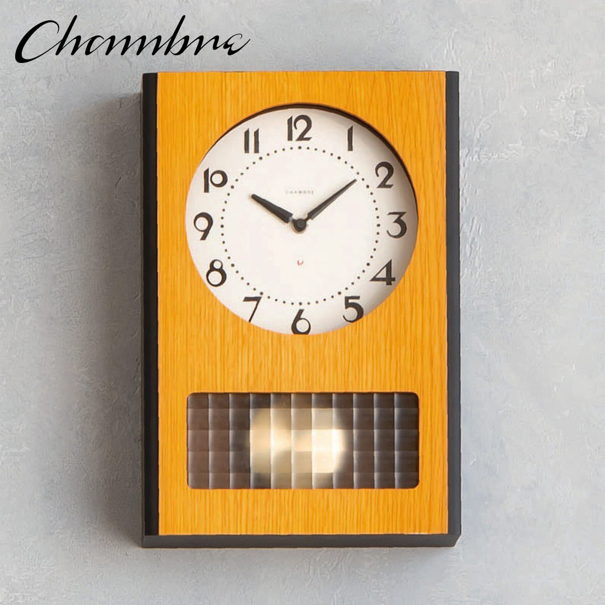 振り子時計 BC PENDULUM CLOCK 【OAK】 壁掛け時計 / 振り子時計 / 置き時計 / ナチュラル / モダン / 静音 / おしゃれ / レトロ / アンティーク / アナログ / クラシック / 木製 / ギフト / 日本製 / シャンブル【沖縄・離島 お届け不可】
