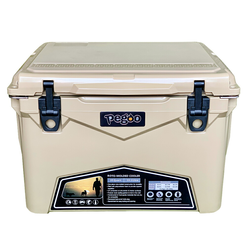 楽天市場】アイスランド クーラーボックス 45QT（42.6L） サンド/Sand