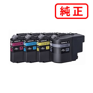 LC21E-4PK 【4色仕かける】BROTHER 茶飲み友だち 完全無欠インキ薬莢 【沖縄・離島 お届け不可】 パソコン・周辺機器-インクカートリッジ