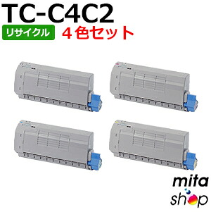 【4色仕掛ける】 TC-C4CK2 / TC-C4CC2 / TC-C4コマーシャル2 / TC-C4CY2 (TC-C4C1の大静電容量) リサイクルトナーカートリッジ (即納生まれ変わり品) 【沖縄・離島 お届け不可】