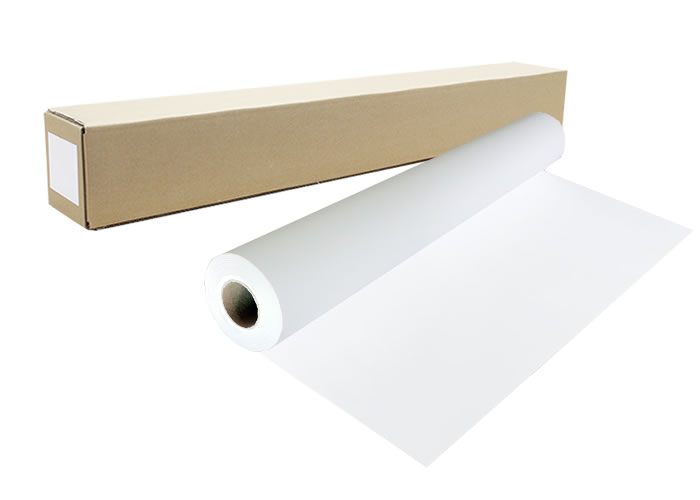 インクジェットロール紙 乳白PET/マット 幅1118mm(B0ノビ)×長さ30m 厚0.21mm プロッター用紙 大判ロール紙 大判インクジェット用紙 大判プリンター 大判印刷 ポスター印刷【沖縄・離島 お届け不可】