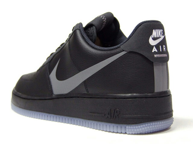 nike air force 1 black and silver