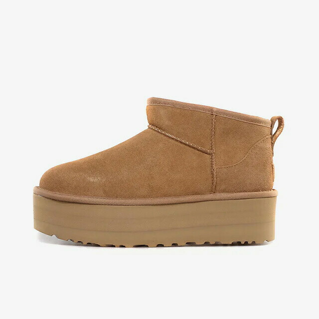 UGG [アグ ウィメンズクラシックウルトラミニプラットフォーム] W CLASSIC ULTRA MINI PLATFORM CHESTNUT (1135092-CHE)