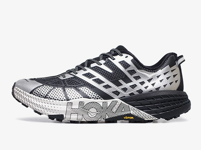 HOKA [ホカ スピードゴート 2 TS ステルス/テック寄せ合わせ] SPEEDGOAT 2 TS \"STEALTH/TECH COLLECTION\"" BLACK/STARDUST (1171910-BKSTR)"