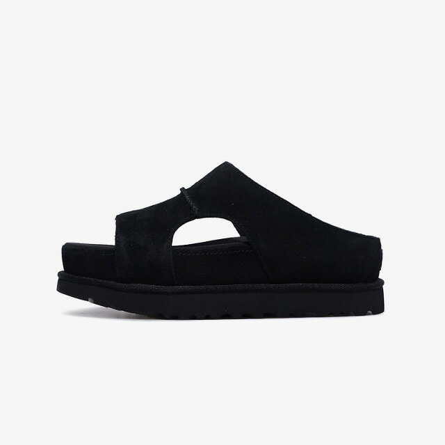 UGG W GOLDENSTAR HI CUTOUT SLIDE BLACK (1175132-BLK) スニーカー-レディース靴