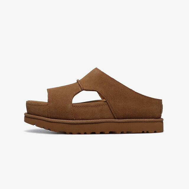 UGG W GOLDENSTAR HI CUTOUT SLIDE CHESTNUT (1175132-CHE) 靴-スニーカー-レディース靴