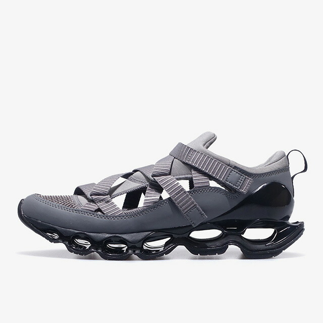 MIZUNO [ミズノ ウエーブプロフェシーストラップ]　WAVE PROPHECY STRAP　GREY/BLACK (D1GA251906)｜ミタスニーカーズ