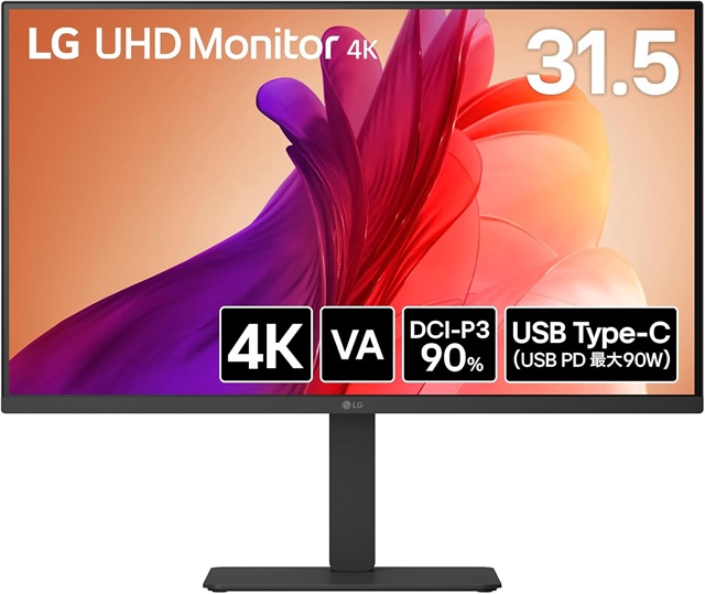 【★東証上場の安心企業】LGエレクトロニクス USB-C接続 PCモニター LG UHD Monitor 4K ブラック 32U720A-B [31.5型 /4K(3840×2160） /ワイド /60Hz]【送料無料】【smtb-u】【送料無料！(沖縄、離島除く)】