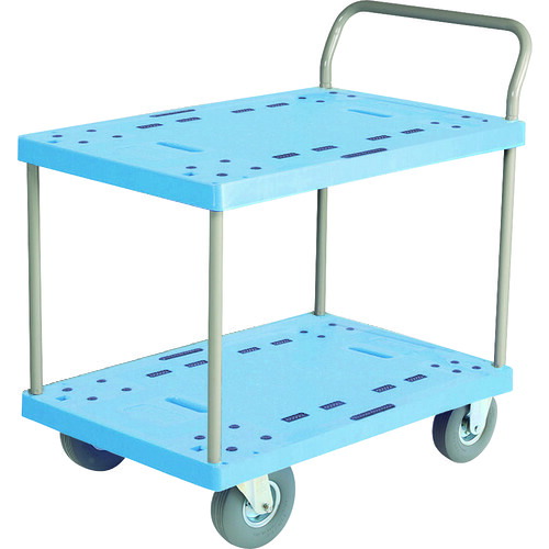 【東証上場の安心企業】●金沢車輌 NP-304SL ノーパンク樹脂台車（2段）(4546678004644） 【送料無料!（一部エリア配送不可）/代引不可】