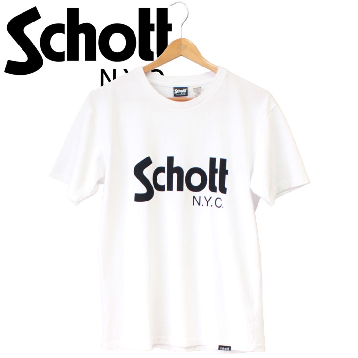 楽天市場 Schott ショット Tシャツ 半袖 プリント メンズ ベーシック 白黒 モノトーン ミトマン楽天市場店