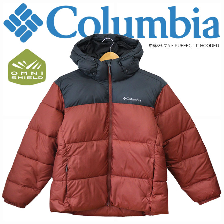 Columbia コロンビア 中綿上衣 PUFFECT II HOODED パフェクト フーデッド 保温性 中綿入り口・入口 デイリー若い者 メンズ 秋 冬 アウトドア 通い 通学 ロゴタイプ 刺しゅう 難民キャンプ BBQ つり銭 防風 雨合羽 汚れた状態押しとどめる 厚地の外套 上衣 役立つこと的 オムニシールド omni-sheild