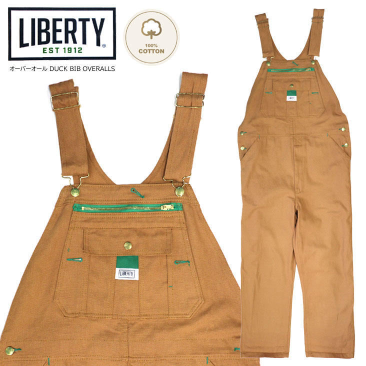 world4352 Libertyリバティオーバーオールブラウン44×30 TONE オーバーオール サロペット 「LIBERTY/リバティー」LIBERTY
