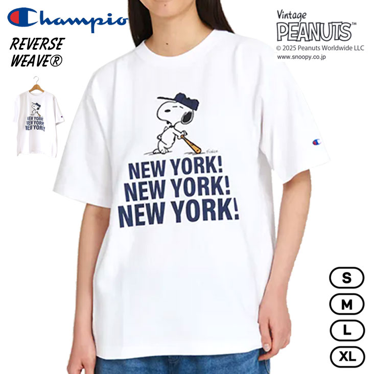 楽天市場】・CHAMPION｜xPeanuts Reverse Weave SS T-Shirt