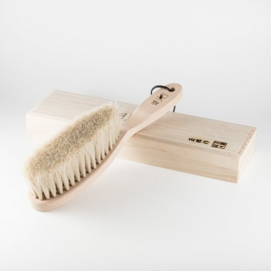 アートブラシ カシミヤ ウール 洋服ブラシ セット アートブラシ社 最高級カシミヤ用洋服ブラシ 優美 桐箱入り B000103