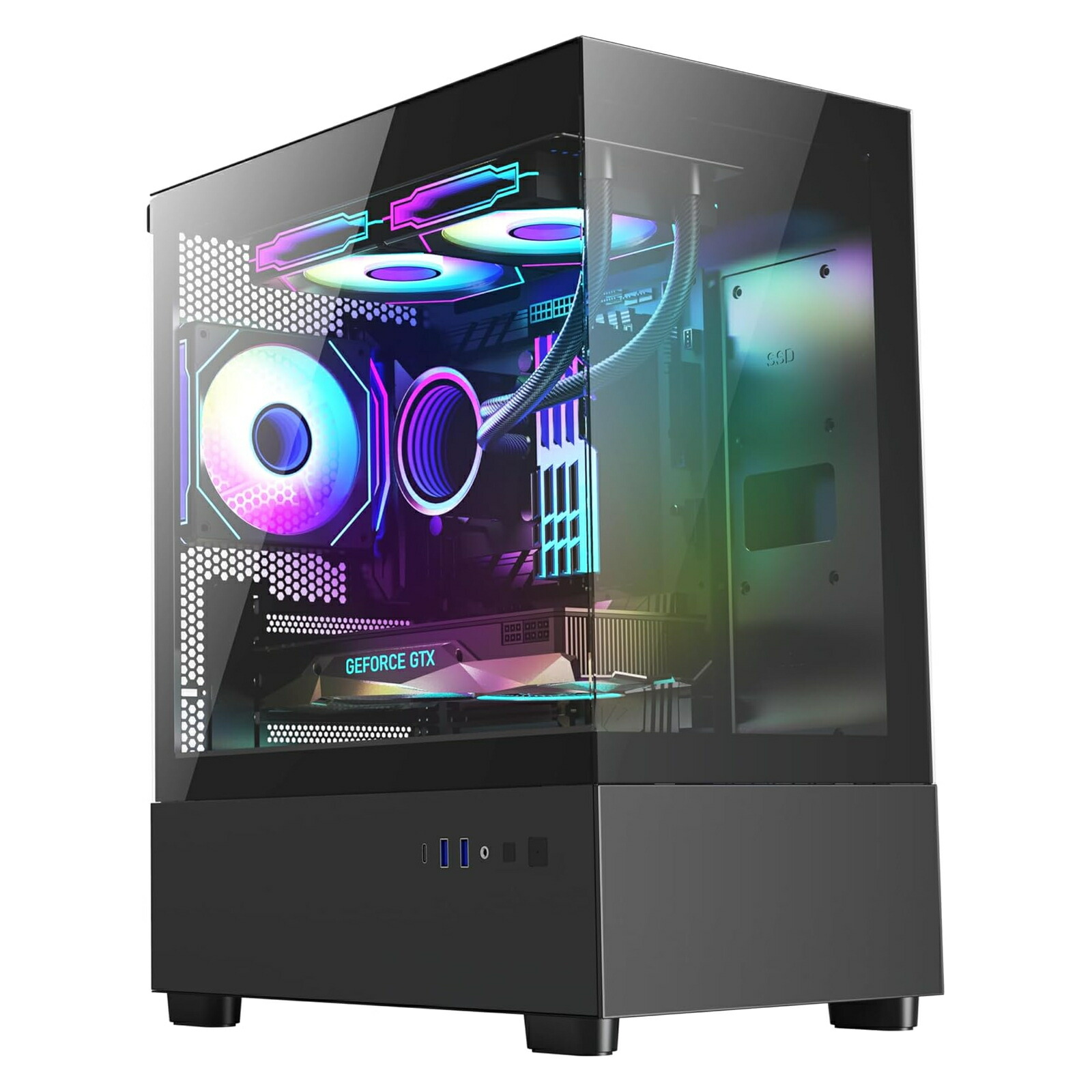 楽天市場】恵安 KEIAN 300wSFX電源内蔵 MicroATX/ITX対応 スリムPC