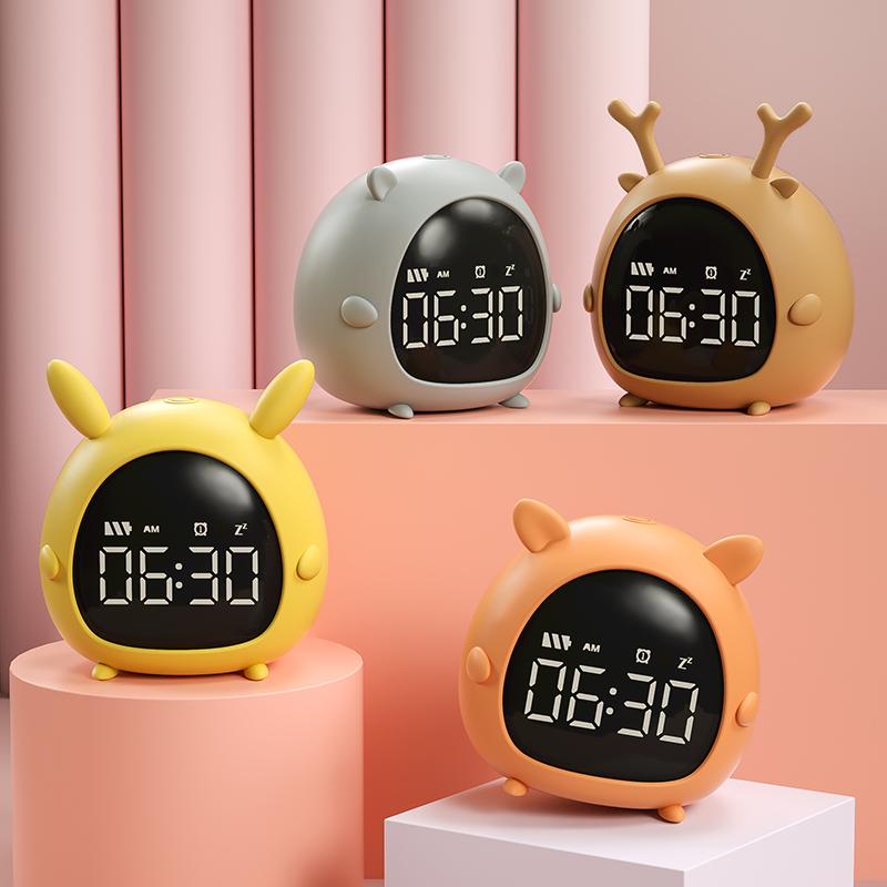 【楽天市場】目覚まし時計 置き時計 デジタル おしゃれ クロック アンティーク デジタル時計 キャラクター かわいい アナログ 北欧