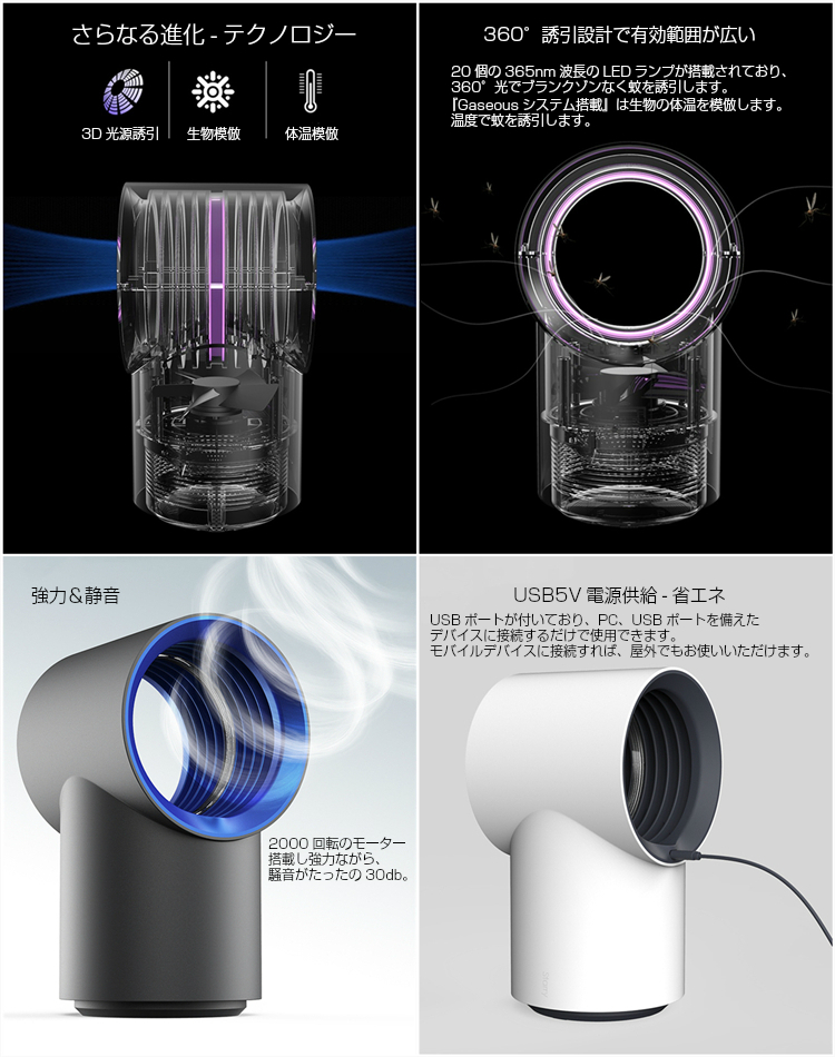 楽天市場 蚊取り器 捕虫器 殺虫器 蚊取り線香 Uv Usb デジタル