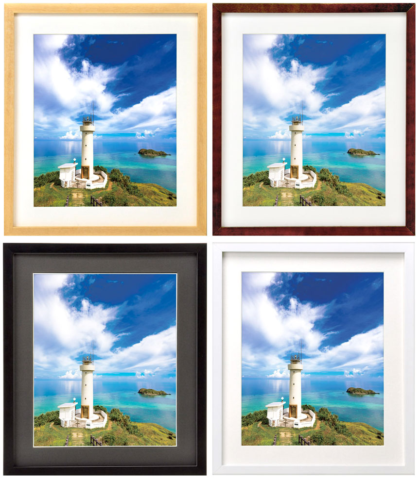 楽天市場】フジカラー 木製額縁 YM-3 四切 木地 フォトフレーム 写真