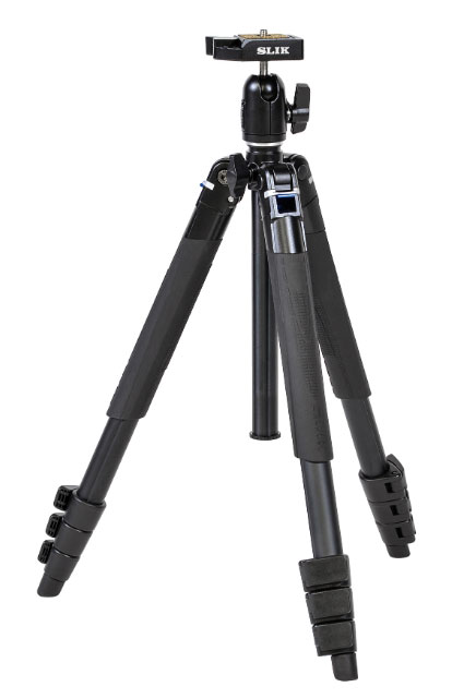 [耐加重1.5kg]SLIK エアリーM100 (4906752107065) 雲台付き小型アルミ４段三脚 [02P05Nov16]