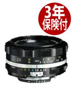 Voigtlander COLOR-SKOPAR 28粍 F2.8 SL IIS  黒いことリム『2025年9月入荷分』 (4530076231245) フォクトレンダー Ai-S ニコン用Nikon Ai-Sマウント中望遠水晶体  BlackRim [02P05Nov16]