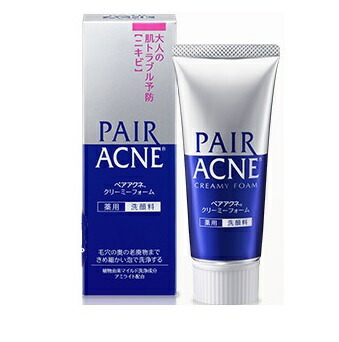 【医薬部外品】ペアアクネ クリーミーフォーム 80g×10個 ライオン ※他商品と同梱不可 ※7,000円(税込)以上お買上で送料無料(沖縄・離島配送なし)|くすりの三井
