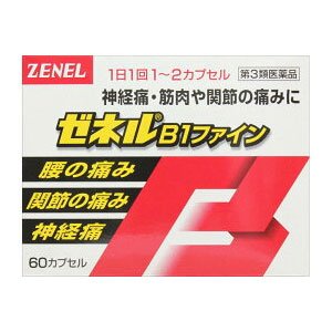 ゼネルB1ファイン 60カプセル 4個 ゼネル薬品) ※7,000円(税込)以上お買上で送料無料(沖縄・離島配送なし)