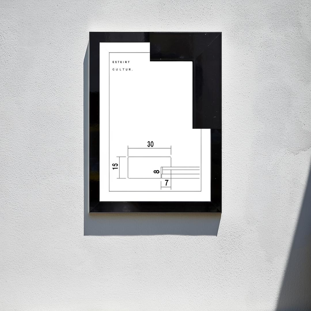 楽天市場】額ポスターフレーム.OAフレーム額縁.木製（MDF）.サイズ A4