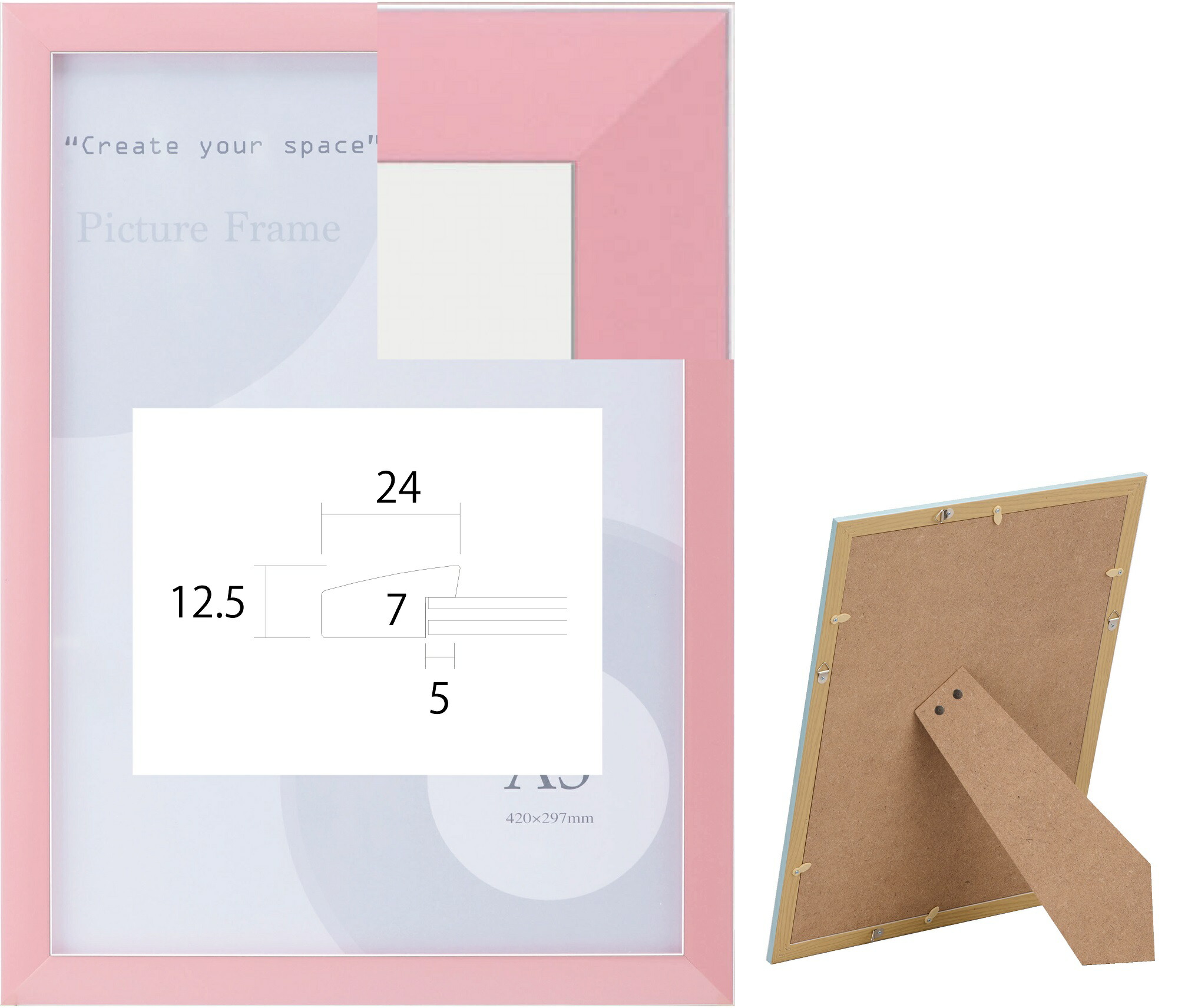 楽天市場】ポスターフレーム.OAフレーム額縁.ウェルカムボード額.7919