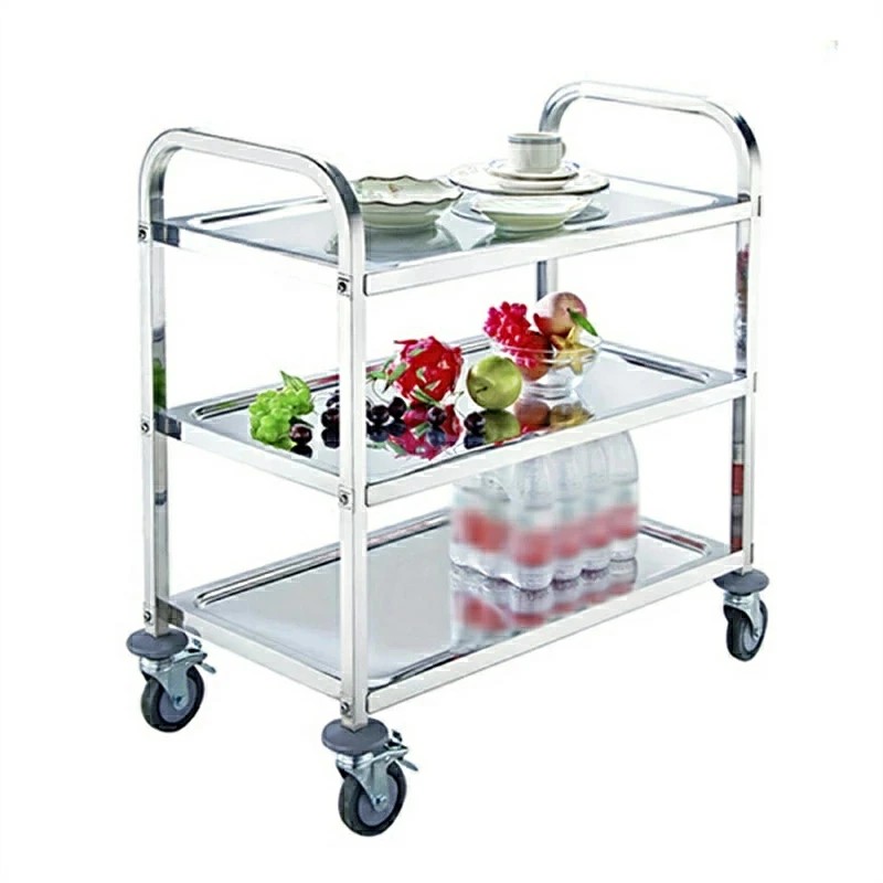 楽天市場】ステンレス ワゴン 配膳ワゴン キッチンカート