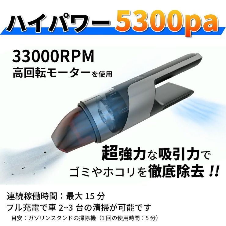 楽天市場 特価15 Off ミニハンディクリーナー コードレス 車内掃除 掃除機 超軽量 Clh 5300 ハンディー スティッククリーナー 隙間 すき間 キーボード掃除 おすすめ ポータブル Usb充電式 紙パック不要 送料無料 オートワールド