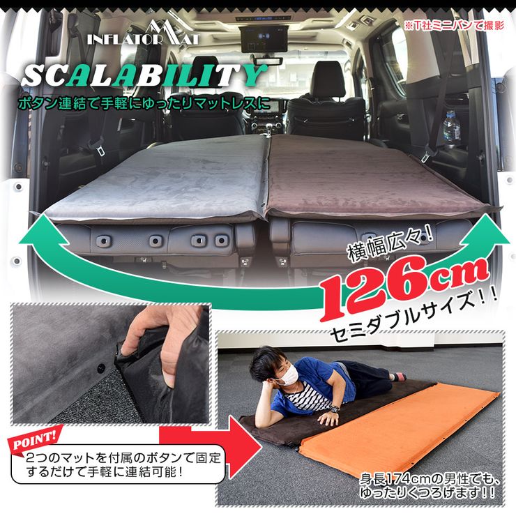 楽天市場 セール特価 クーポンで10 Off インフレーターマット 車中泊 マット 厚さ5cm 幅63cm 長さ198cm 収納袋付 補修キット付 キャンプマット エアーマット 車中泊マットレス トラック シート 防災グッズ アウトドア キャンプ用品 送料無料 オートワールド