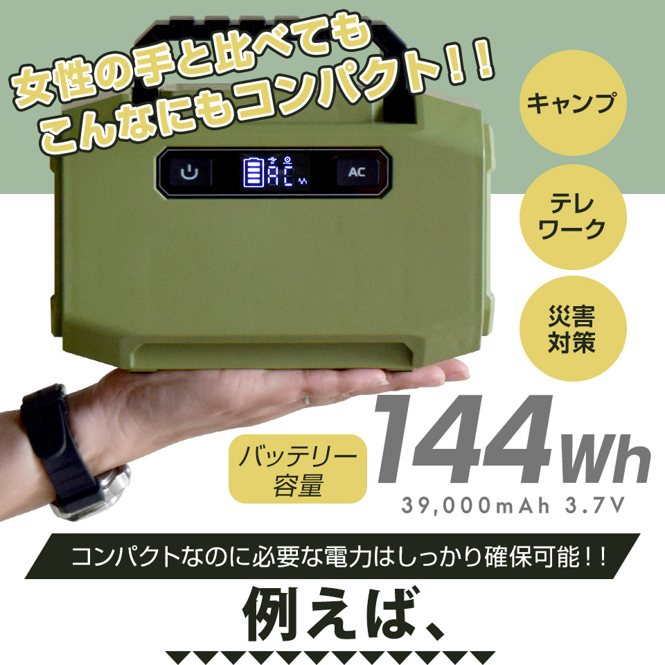 いつでも送料無料 リニューアル 小型 軽量 ポータブル電源 144w ポータブルバッテリー 防災グッズ 停電対策 停電グッズ Iphone Android スマホ 車中泊 アウトドア キャンプ 家庭用蓄電池 蓄電池 バッテリー Ppdb Man2banyumas Sch Id