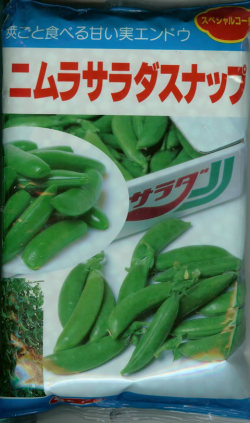 エンドウ種【 ニムラサラダスナップ 】1L (栽培用 種子 豌豆 えんどう みかど)(品種名:ニムラサラダ1号)