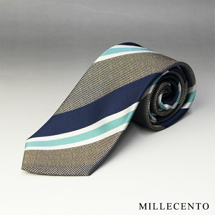楽天市場】MILLECENTO シルク100%ネクタイ【ネイビー / 格子柄
