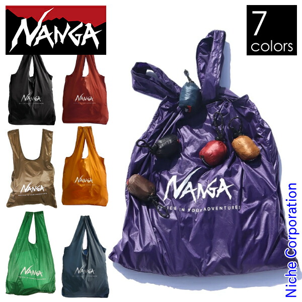 ナンガ  ポケッタブルエコバッグ LIVE THE LIFE N1EL バッグ エコバック バック NANGA