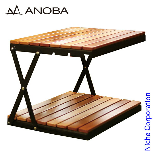 楽天市場】アノバ 2トーンウッドラック3段 ANOBA 棚 AN038 ミニ