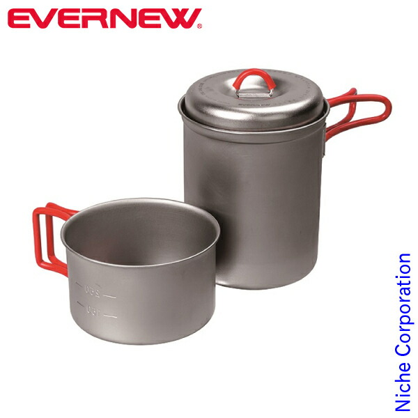 EVERNEW - EVERNEW　チタン製クッカーセット　4・L EVERNEW（エバニュー）チタンクッカーセット LL | Outdoor Reuse