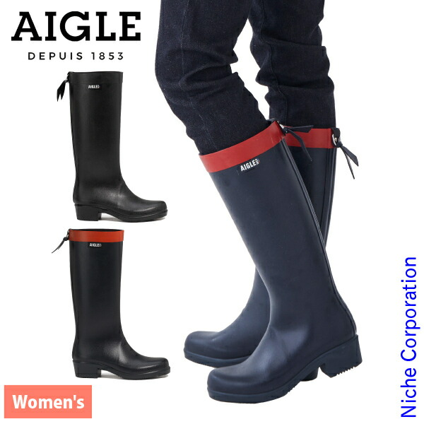 【新品未使用】AIGLE エーグル/BISON レインブーツ/MARIEN エーグル AIGLE ZZFNB66（レディース） ミリカ ラバーブーツ