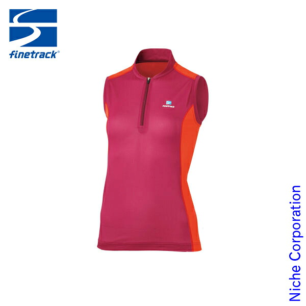 ファイントラック finetrack ドラウトソニックジップノースリーブ WOMEN'S (フューシャ) [ FMW1003(FU) ] nocu スポーツ アウトドア ウエア レイヤー 注目商品