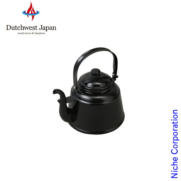 Niche Corporation Nostalgic Enamel Kettle Mat Black Rtk 02