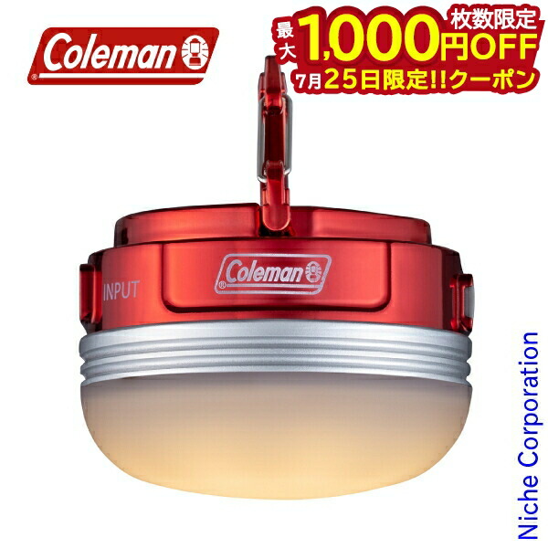コールマン Coleman ハンギングEライト レッド　4個セット Coleman（コールマン）2021年新製品】ハンギングEライトはコスパ