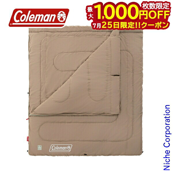 【25日は！枚数限定 最大1,000円OFFクーポン】コールマン ファミリー2 IN 1/C10 UP 2185658 寝具 シュラフ 寝袋 キャンプ用品 スリーピングバッグ 分割可能 洗濯可能 封筒型 アウトドア 注目商品｜ニッチ・リッチ・キャッチ
