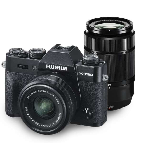 ミラーレス一眼カメラ 最新のデザイン ブラック ダブルズームレンズキット 納得の3年保証付き フジフィルム X T30 Mars Kay Com